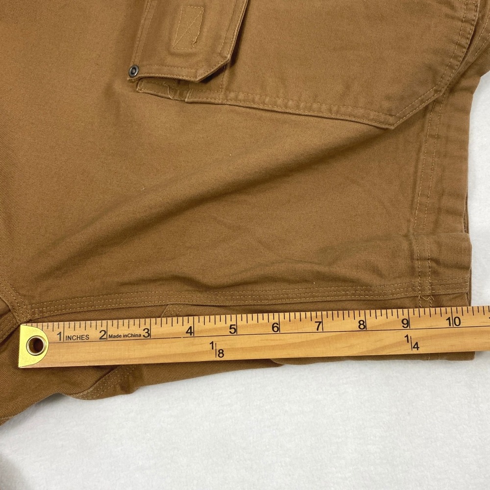 Duluth Trading Co Cargo Shorts Mens 36 Flex Fire Hose Relaxed Fit Brown Gorpcore - Picture 10 of 11